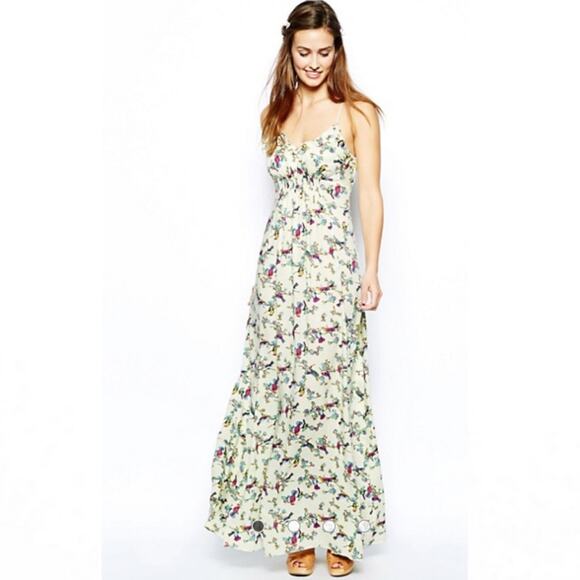 Traffic People | Songbird Ruffled Maxi Dress Sz XS - Picture 2 of 7